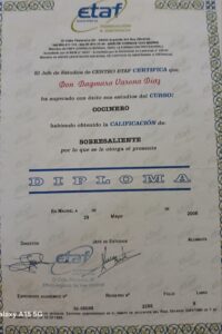 trabajo en cocina Esapañola desde el año 1994 y lo estudie en el 2006