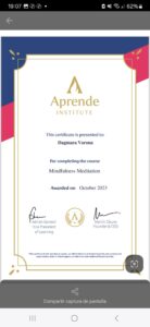 Diploma de mindfulness y meditacion
