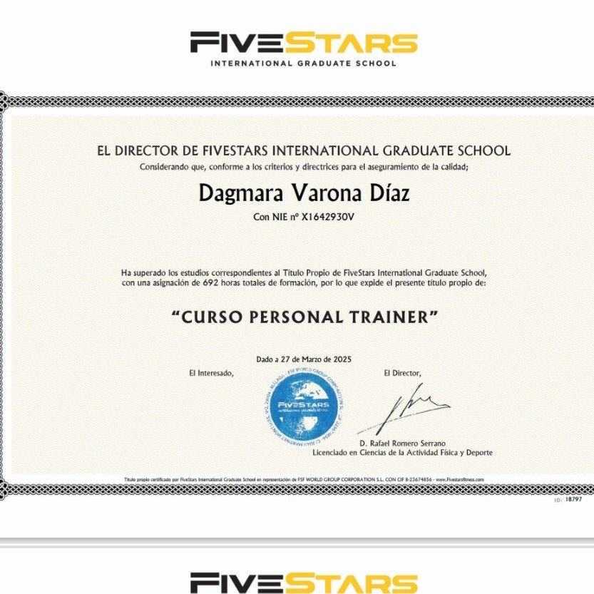 Entrenadora Certificada EREPS 
