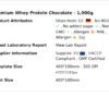 Proteína de Suero Premium Chocolate 1000 g | 23 g de Proteína por Toma | HabanaStrong Wellness