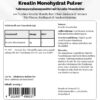 Creatina monohidrato 100% pura micronizada HabanaStrong Wellness